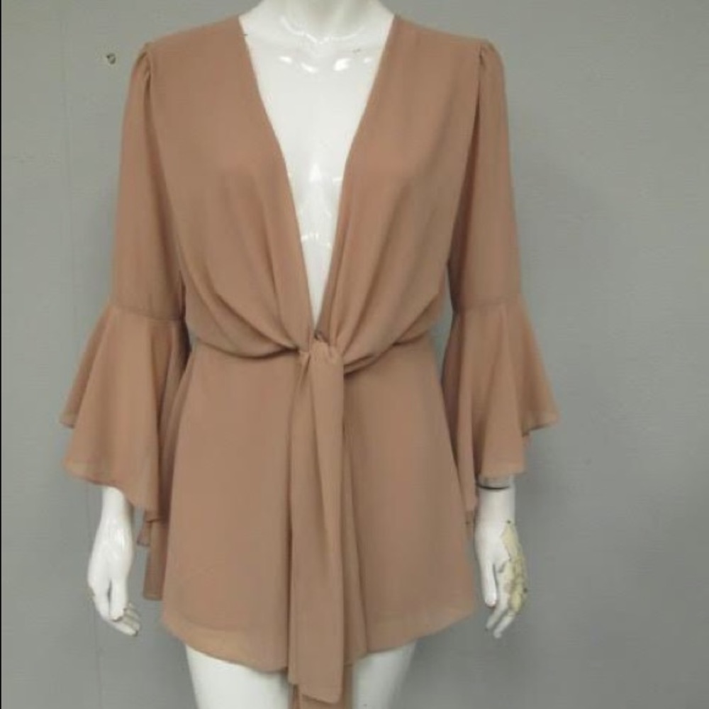 Chiffon long sleeve romper